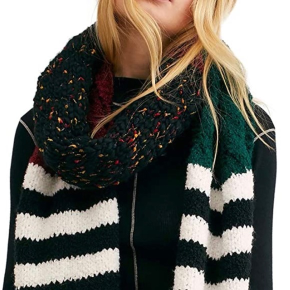 Free People Accessories - NWT Free People Scarf+Color Block different knits colors+Holiday Gift+NWT+Firm